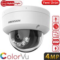 HIKVISION DS-2CD1141G2-LIUF 4MP 2.8MM 20MT DAHİLİ SESLİ H265 SMART HYBRID LIGHT IP DOME KAMERA